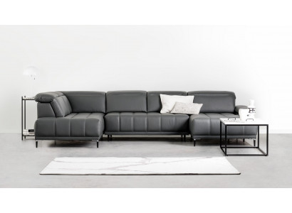 Polster Sofa Bettfunktion Design Modern Ecksofa U-Form Sofa Wohnlandschaft Neu