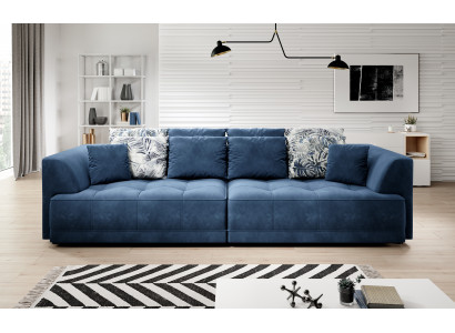 Big xxl Sofa Textil Couch Polster Design Sofa 4er Sitz Sofas Möbel Big Lümmel