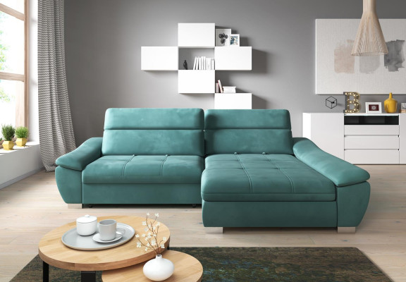 Ecksofa Sofa Couch Polster Eckgarnitur LForm Multifunktion Textil Wohnlandschaft