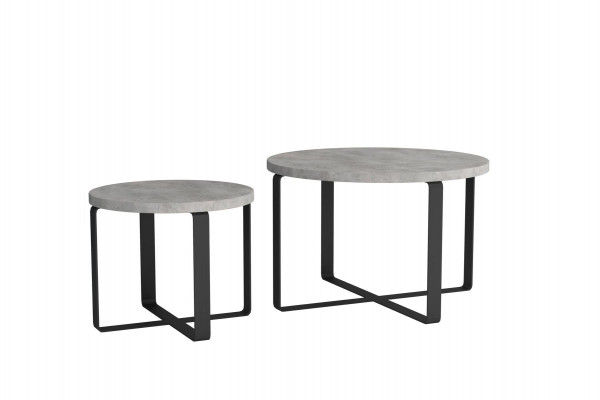 Modern Luxus Couchtisch Doppel Rund 2x Couchtisch Möbel Design