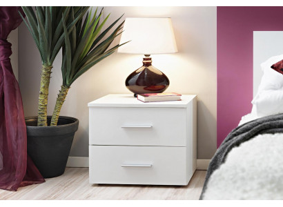 Designer Möbel Nachttisch Schlafzimmer Weiß Einrichtung Moderne Luxus