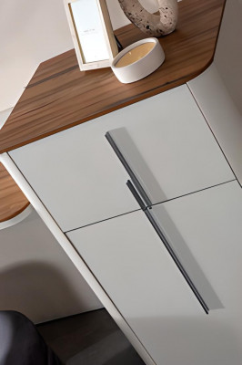 Modern Weiß Design Schminktisch mit Spiegel Luxus Schlafzimmer Möbel 2tlg Neu