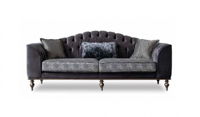 Chesterfield Sitzgarnitur Dreisitzer Sessel Designer Wohnzimmermöbel