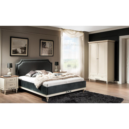 Bett Polster Design Luxus Hotel Betten Ehe 140/160cm Schlaf Zimmer Doppel Textil