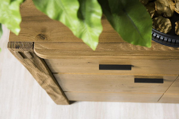Design Kommode Kommoden Holz Anrichte Moderne Sideboard Hoch Schrank 116cm Neu
