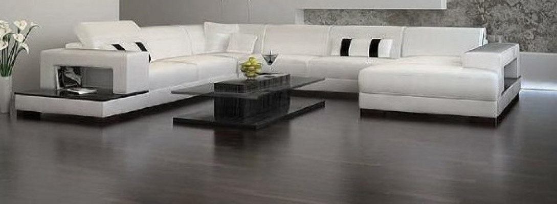 Wohnlandschaft Couch Polster Eck Garnitur Designer Ledersofa Big Sofa mit USB