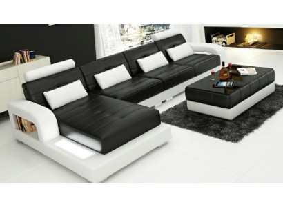 LEDERSOFA SOFA ECKCOUCH ECKSOFA SOFAGARNITUR DESIGNER COUCH WOHNLANDSCHAFT Sofas