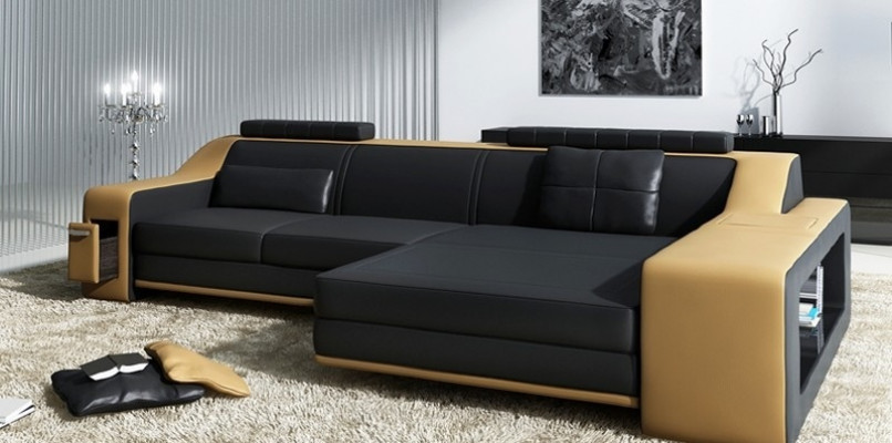 Design Ecksofa Sofa Couch Polster Sitz Eck Garnitur Sofas Leder Textil