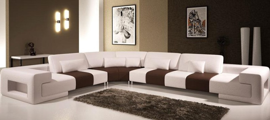 Stilvolles Design und höchster Komfort mit unserem großen L-förmigen Ecksofa