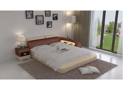 Designer Bett Polsterbett Luxusbett Doppelbett Ehebett Betten 140/160/180 cm