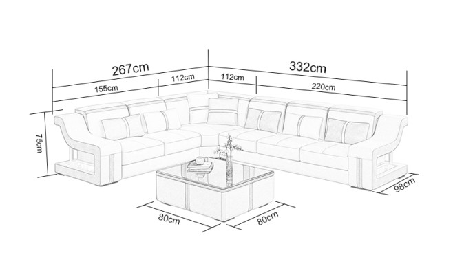 Sofa Couch Polster Sofas Couchen Landschaft Möbel Sitz Eck Garnitur