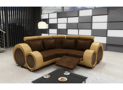 Eck Leder Textil Stoff Couch Sofa Garnitur Wohnlandschaft Polster Ecke Neu LMII