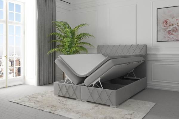Doppel Bett Komplett Set Matratze Boxspring Topper Betten Funktion Kasten Hotel