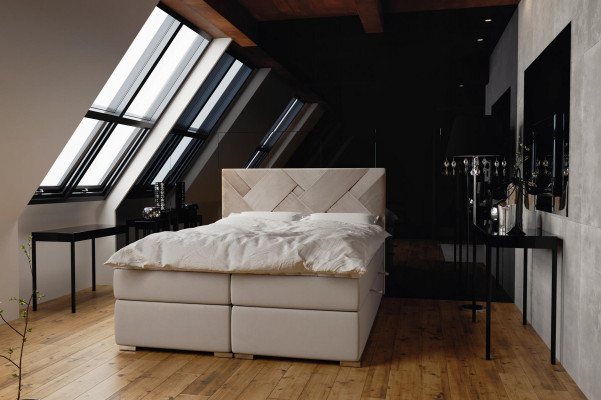 Boxspring Bett Hotel Doppel Luxus Betten Polster Bettkasten Funktion 140x200cm