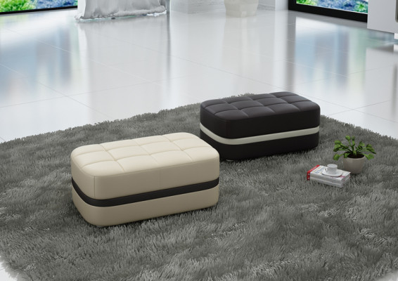 Design Polster Hocker Fußhocker Ottomane Sitz Gepolstert Pufa 