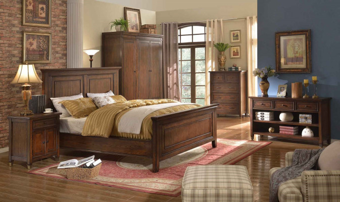 Bett Nachttisch Kleiderschrank 7 tlg.Schlafzimmer Design Luxus Set Betten Sets