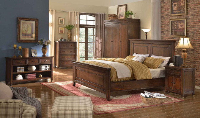 Bett + 2x Nachttisch 3 tlg. Schlafzimmer Set Designer Luxus Schlafzimmer Sets