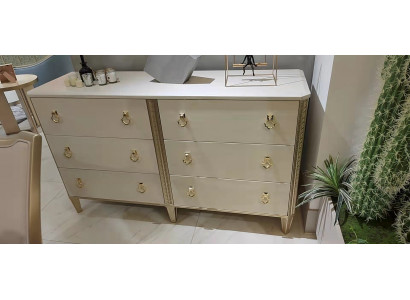 Kommode 160 cm Kommode Schlafzimmer Möbel Holz Beine multifunktionale Modern