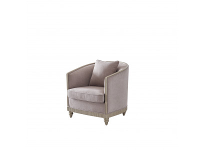 Wohnzimmer Luxus Sessel Hotel Polster Deko Moderne Einsitzer Designer Grau