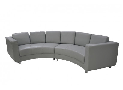 Rund Sofa Wohn Möbel Leder Sofas Couchen Polster Sitz Runde Landschaft Eck Neu