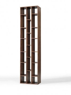 Bücherregal Bücherschrank Regal Wohnzimmer Design Holz Braun Neu