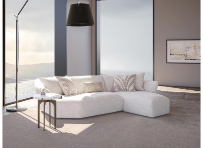 Designer Sofa Couch Weiß Einrichtung Wohnzimmer Ecksofa L-Form Polstermöbel