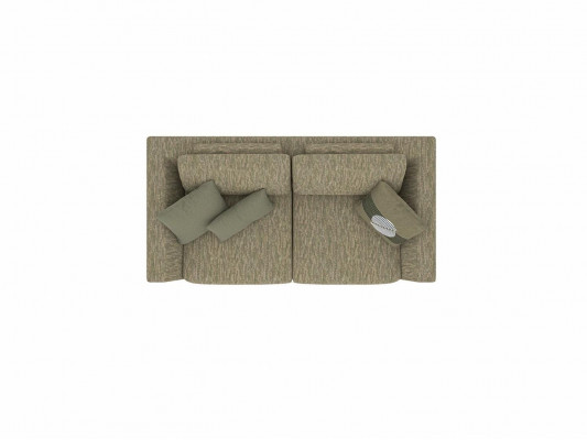 Zweisitzer Sofa Couch Modern Grün Textil Polstermöbel Wohnzimmer Neu