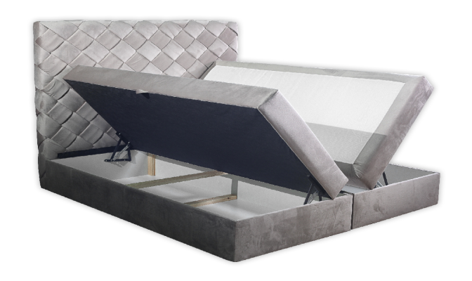 Boxspring Bett Lederbett 180x200cm Hotel Doppelbett Luxus Betten Modernes Neu