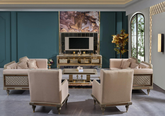 Wand zum Wohnzimmer TV-Ständer TV-Ständer im luxuriösen Premium-Design aus Edelstahl