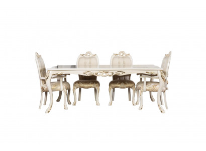 Klassischer Esstisch Beige Design Tisch Holz Tische Möbel Wohnzimmer