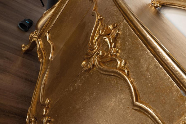Anrichte Spiegel Luxus Kommode Garnitur Möbel Kommoden Anrichten Gold