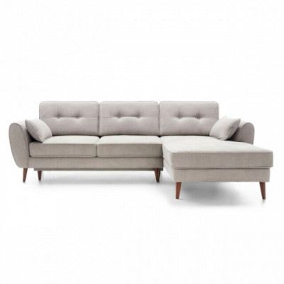 Design Schlafsofa Couch Sofa Polster Wohnzimmer Ecksofa Textl Stoff