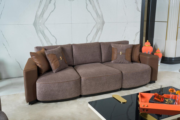 Sofagarnitur 3+2+1 Sitzer Modern Relax Sessel Modern Stil 3tlg Textil Stoff