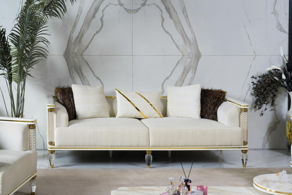 Sofagarnitur 3+3+1 Sitzer Sessel Garnitur Modern Relax Sessel Möbel Neu