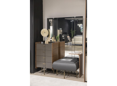 Schminktisch Set Konsole Spiegel Schlafzimmer Möbel Design Hocker 2tlg. Neu