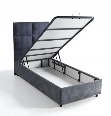 Bett Design Betten Luxus Stoff Polster Schlafzimmer Möbel 90x190 Modern