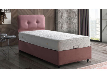 Bett Design Betten Luxus Polster Schlafzimmer Möbel Neu Modern Rosa 90x190