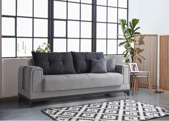 Wohnzimmer Luxus Sofa 3 Sitzer Relax Sofas Modern Grau Relax 3 Sitzer Couchen