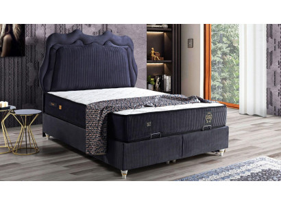 Bett Design Betten Luxus Betten Polster Schlafzimmer Möbel Modern Schwarz