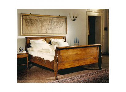Bett Betten Doppelbett Schlafzimmer Holz Polster Braun Doppelbetten Neu