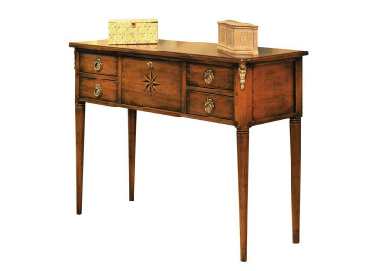 Möbel Stil Barock Design Holz Italienische Möbel Konsolentisch Braun Sideboard