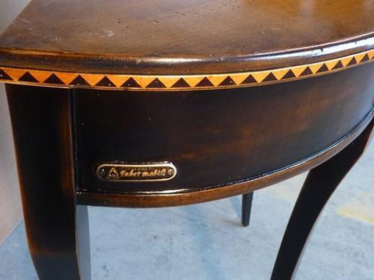 halb runder Konsole Holz Konsolen Telefon Tisch Flur Beistelltische Holz Massiv