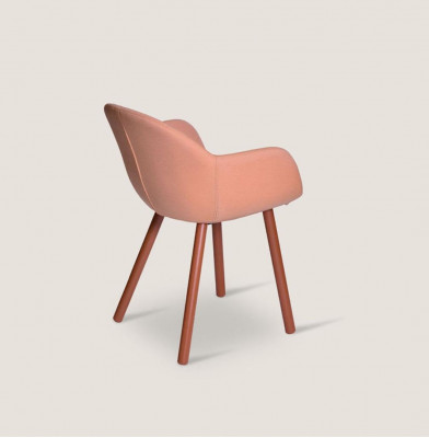 Designer Rosa Sessel Moderner Lehnstuhl Wohnzimmer Armlehnenstühle Neu