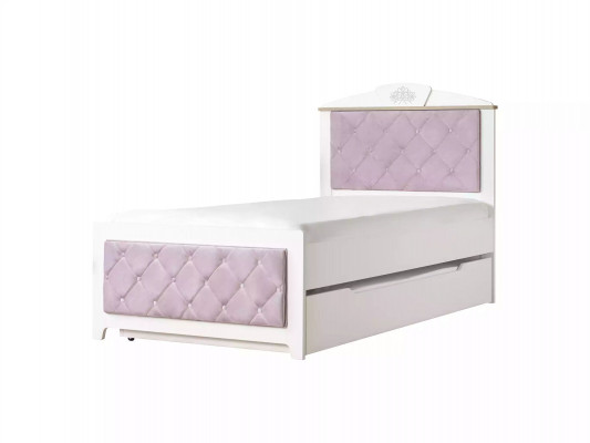 Funktionsbett Chesterfield Ausziehbares Kinderbett Bett 100 Holz Rosa