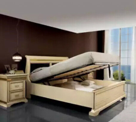 Bett 2x Nachttische 3tlg. Schlafzimmer Set Designer Luxus Komplett Sets