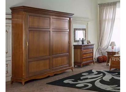 Echtholz Kleiderschrank Holzschrank Schrank Schlafzimmer Möbel Italien Neu