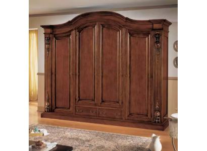Schrank Brauner Kleiderschrank Luxus Garderobe Schlafzimmer Möbel Schräke
