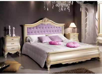 Bettdesign Luxuriöses Chesterfield Doppelbett für Schlafzimmer Holzmöbel Bett
