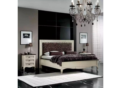 Design Schlafzimmer 3tlg. Bett 2x Nachttisch Luxus Betten Set Möbel Neu