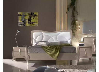 Design Bett 2x Nachttische 3 tlg. Schlafzimmer Luxus Komplett Garnitur